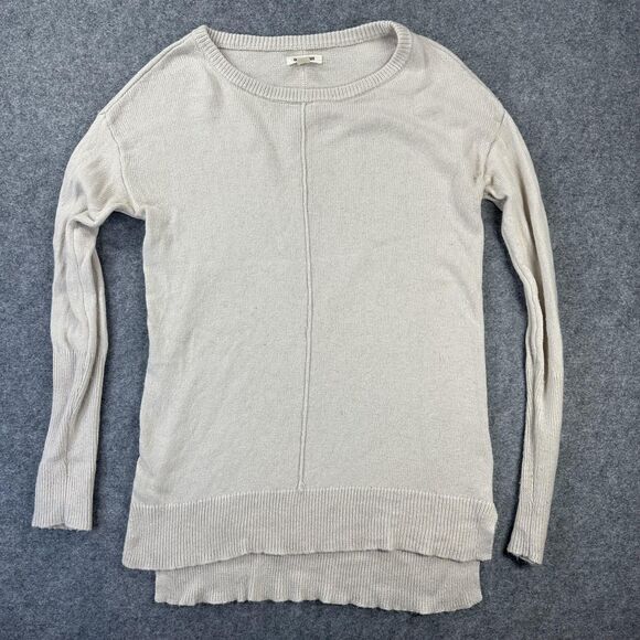 Goodthreads Sweater Womens S Beige Hi Low Hem Tunic Long Sleeve Cashmere Blend - Picture 1 of 9